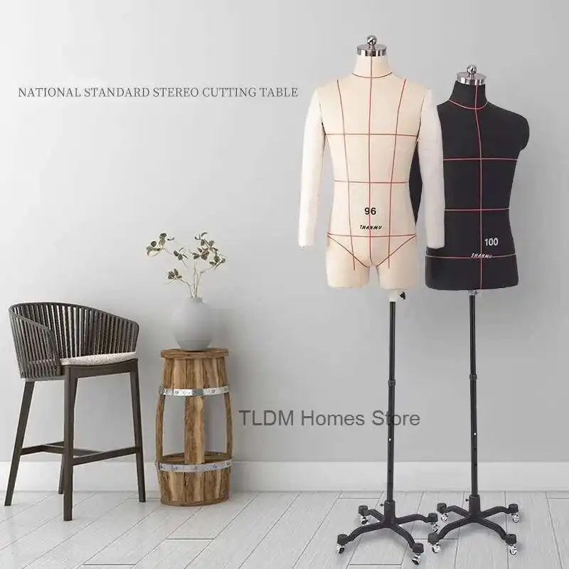 

Manequins Body for Clothing Design Suit Display Stand Tailor Sewing DIY Upper Body Male Mannequin with Arms Can Be Pinned U