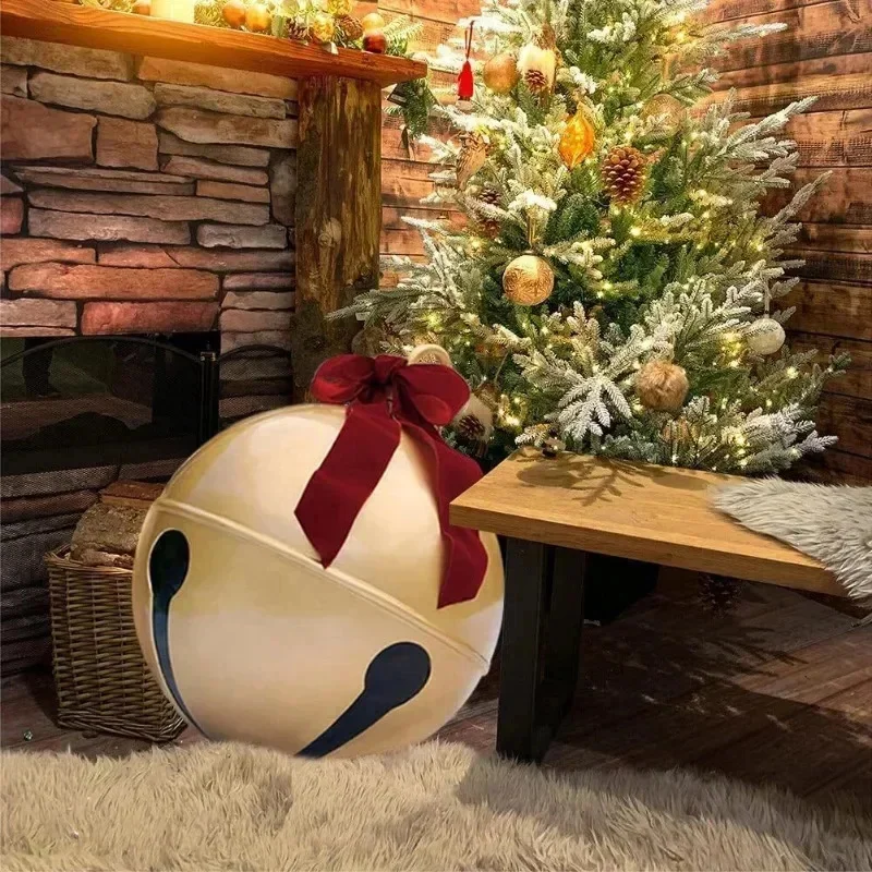 

Outdoor Christmas Inflatable Decorated Ball PVC Giant Big Large Balls Christmas Printing Inflatable Ball Without Light Ornament