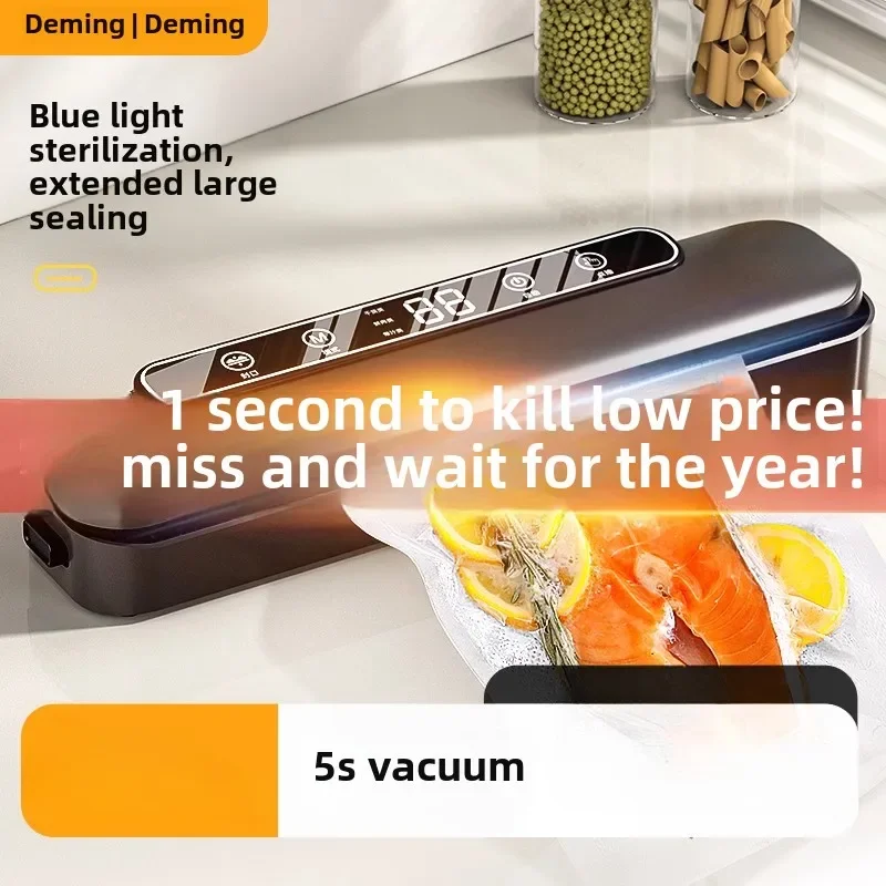 220V Portable Vacuum Sealer for Food Preservation and Storage