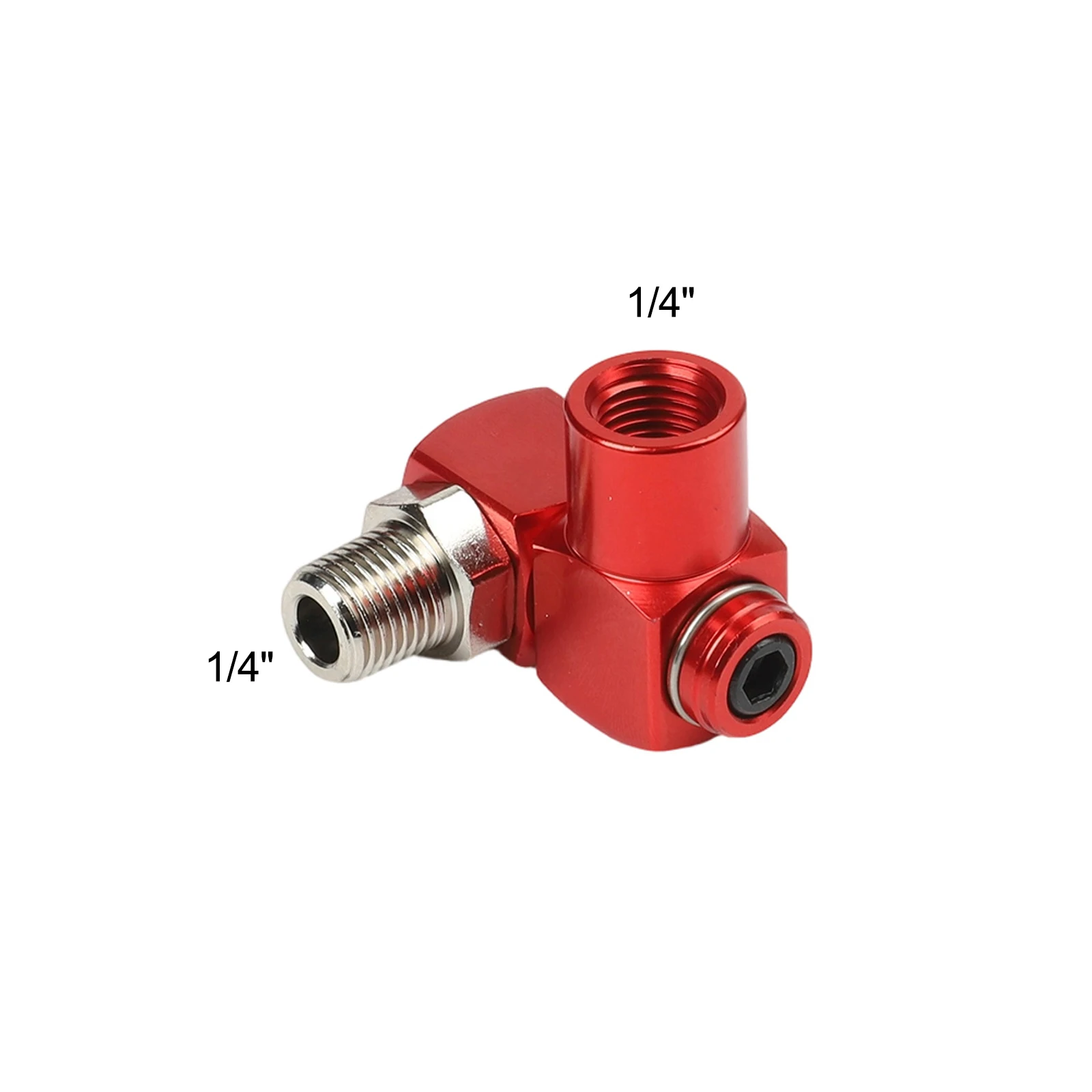 Air Hose Swivel Adapter with Dual 1/4 NPT Quick Connects and 360 Degree Rotation for Confined Space Use Under Vehicles