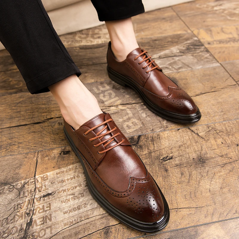 Brock Oxford – chaussures classiques à bouts pointus pour hommes, classiques et Vintage, nouvelle collection printemps et automne 2022