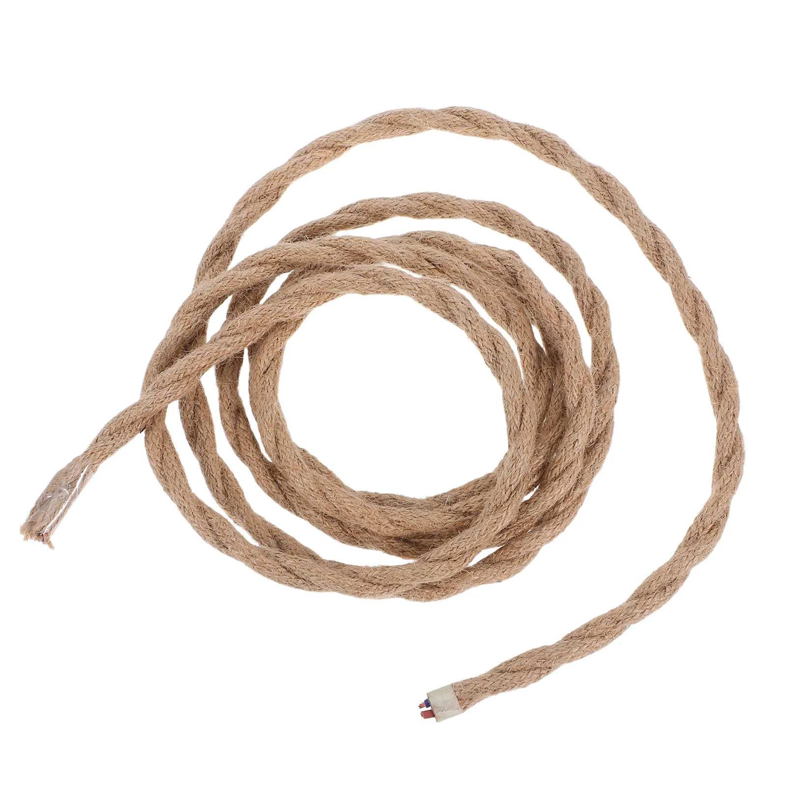 

Vintage Twisted Electric Rope Hemp Pendant Lamp Cord Copper Core Decorative Light Cable for Living Room Dining Room Cafe