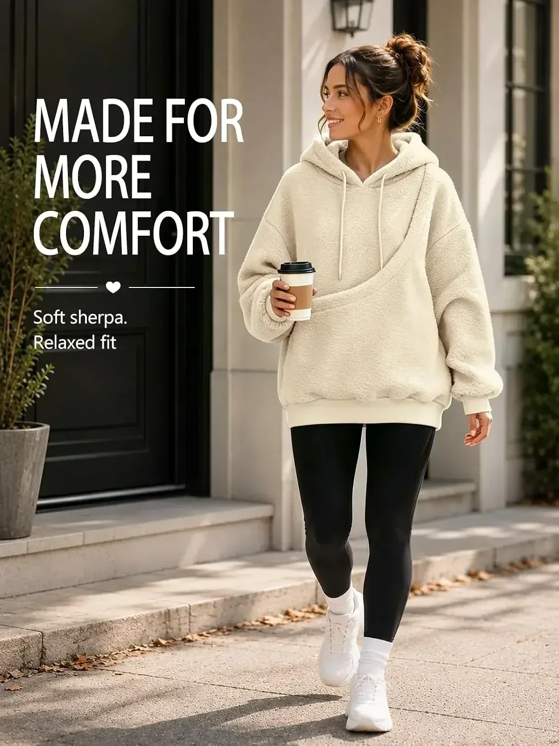 Pet Pouch Hoodie Kangaroo Pocket Sweatshirt for Small Dogs Cats Warm Pet Carrier Hoodie Women Sherpa Hoodie for Women Pet Pocket