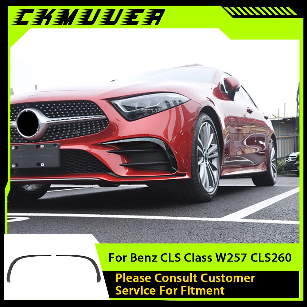 

for Mercedes Benz CLS Class W257 CLS260 300 350 450 CLS53 AMG 63 Style Body Kits 2019+ Front Bumper Fog Lamp Cover Trim