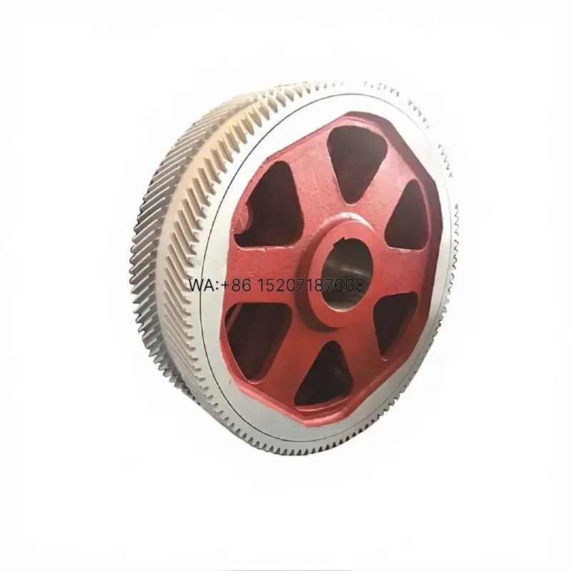 Wmwmnu Custom Large Helical Gear Cast Steel Cylindrical Components for Steel Mill Rolling Hot Press Machines Based on