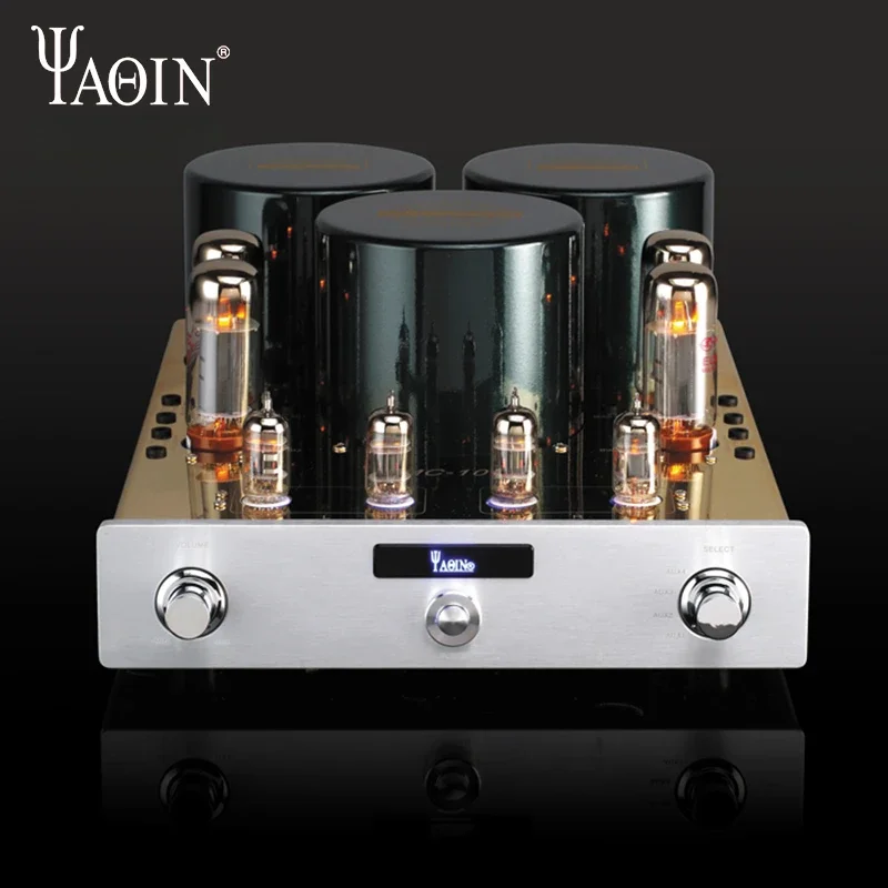 SUQIYA-YAQIN MC-10T El34 Tube À Vide Amplificateur Hifi Tube Amp Préamplificateur avec 12AX7 Pré-Amplificateur 40W 8Ohms