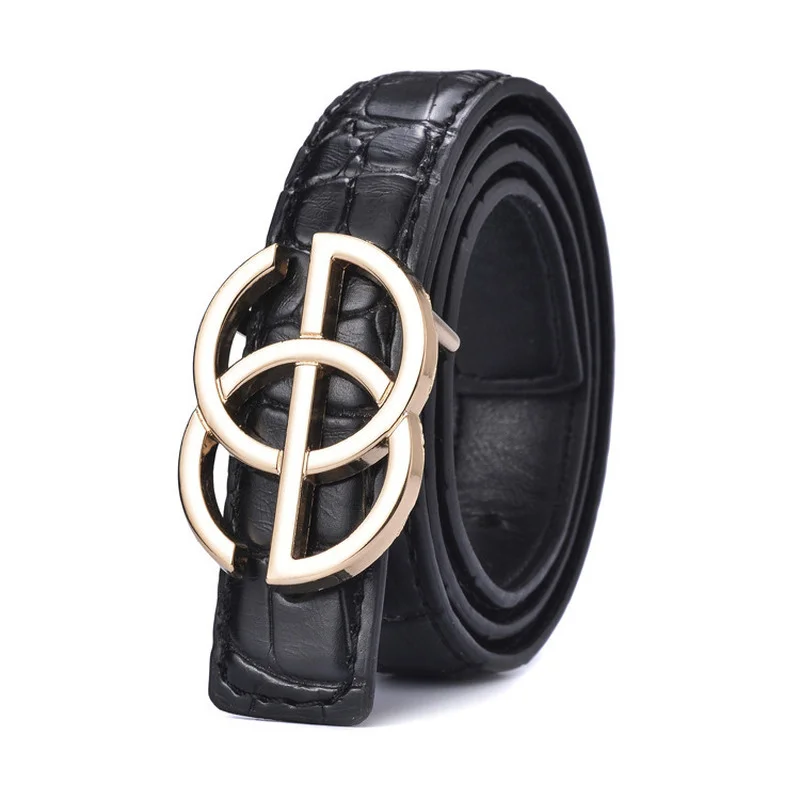 New Kids Belt Strap High Quality Luxury Children Boys/girls Leather Belts Fashion Student Alloy Buckle Jeans Dress Waist Belt