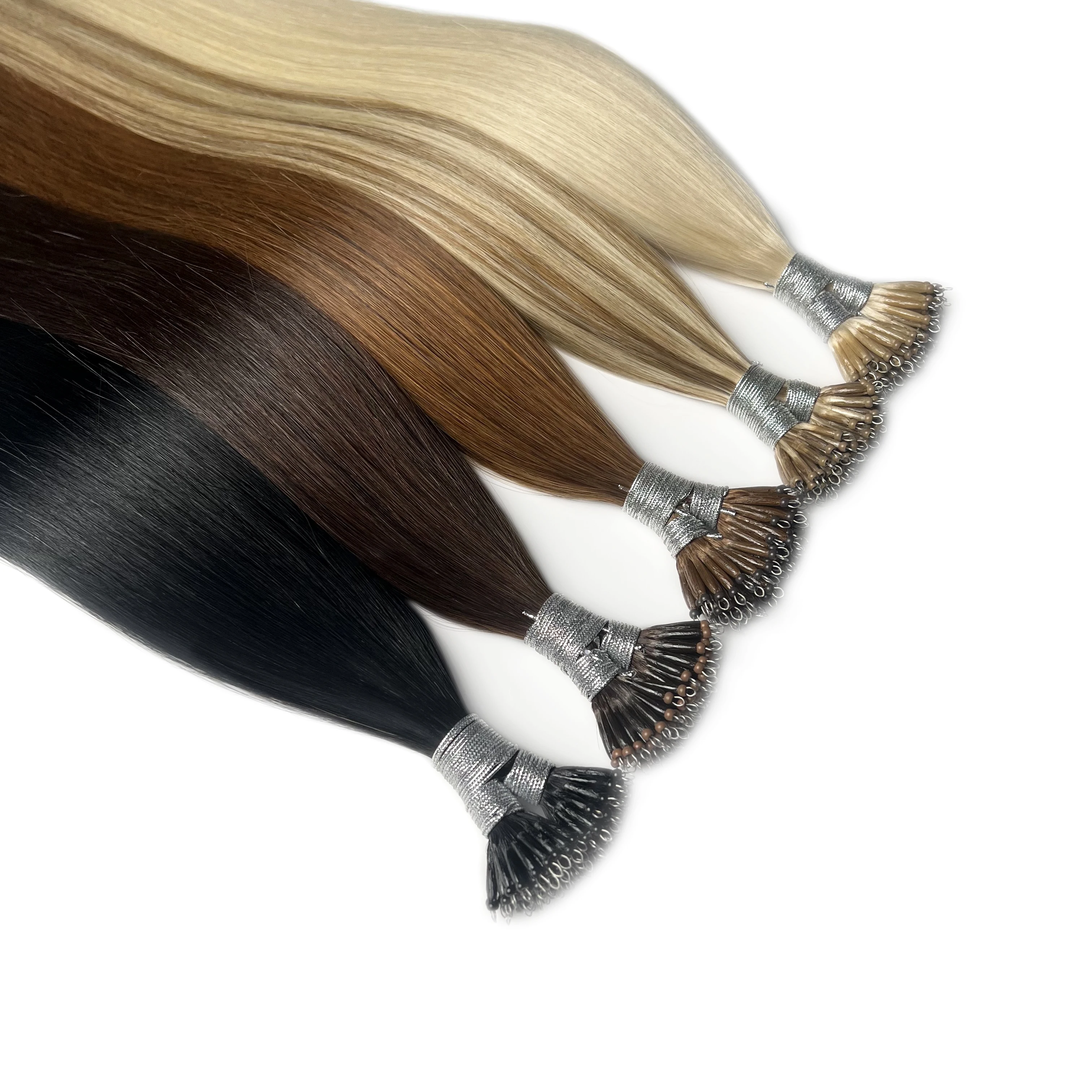 

Nano Ring Hair Extensions Dark Brown Balayage Medium Brown Nano Real Human Hair Hair Extensions Human Hair 2 sold byvesunny Offi