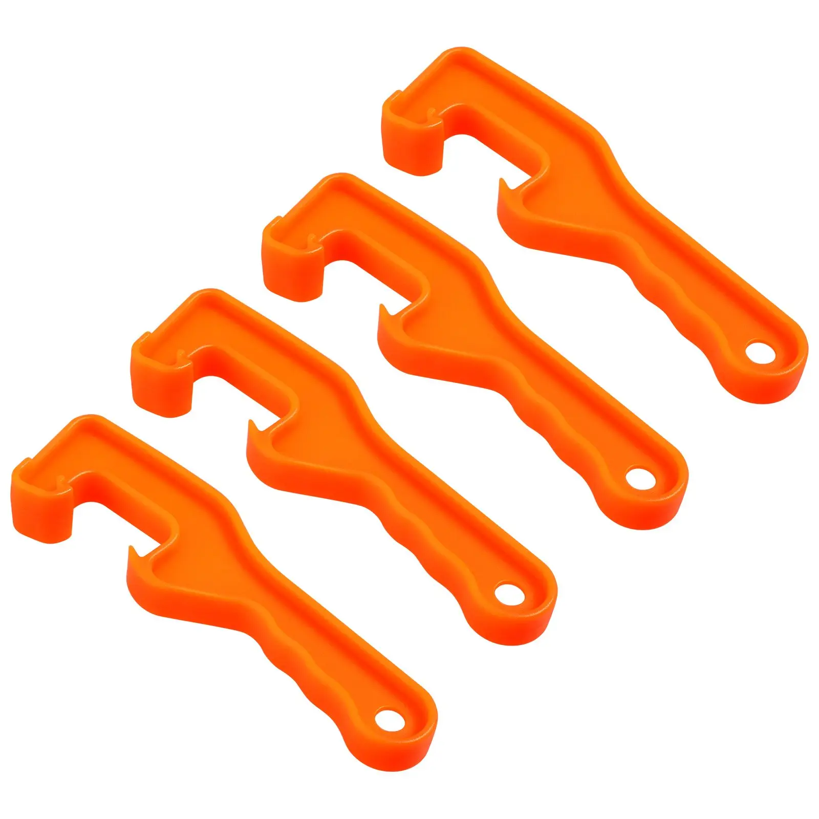 

4 Pcs Long Handle Plastic Bucket Opener Wrench Hook Design Lid Lifter For Chemical Pickle Container Tool Can Remover Openers