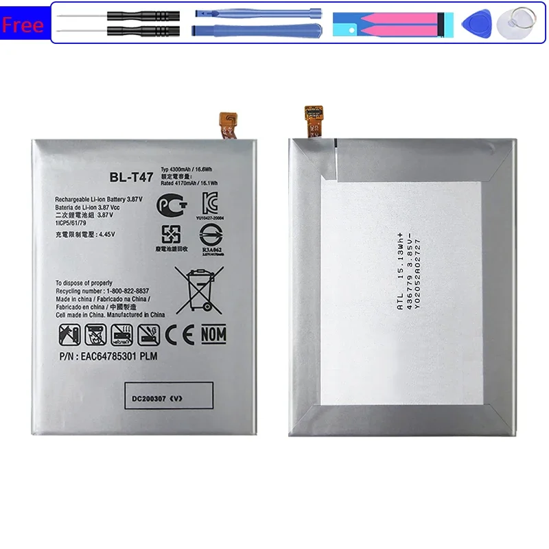 Battery 4300Mah For LG LMG900TM Velvet 5G BL-T47 G9 Bateria