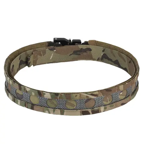 Tactcal Battle 2 Layers Waistbelt Ferro Bison Belt Quick Detach Metal Clasp MOLLE Hunting Combat Waistband Airsoft Gear