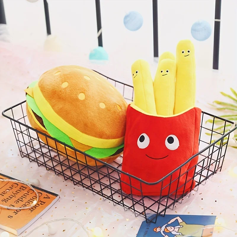 1pc, Cartoon Hamburger Pillow Toy - Fun Sofa Pillow and Photography Prop for Kids and Adults - Perfect Home and Room Decor