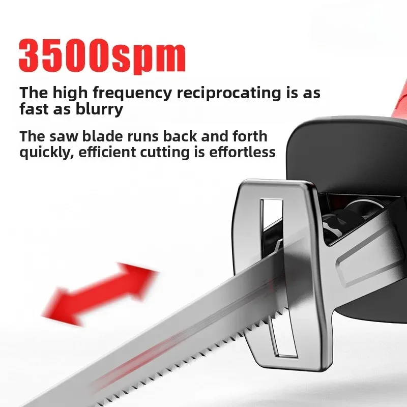 Household Rechargeable Small Outdoor Handheld Electric Saw Logging Lithium Battery Horse Knife Hand Chainsaw Reciprocating Saw