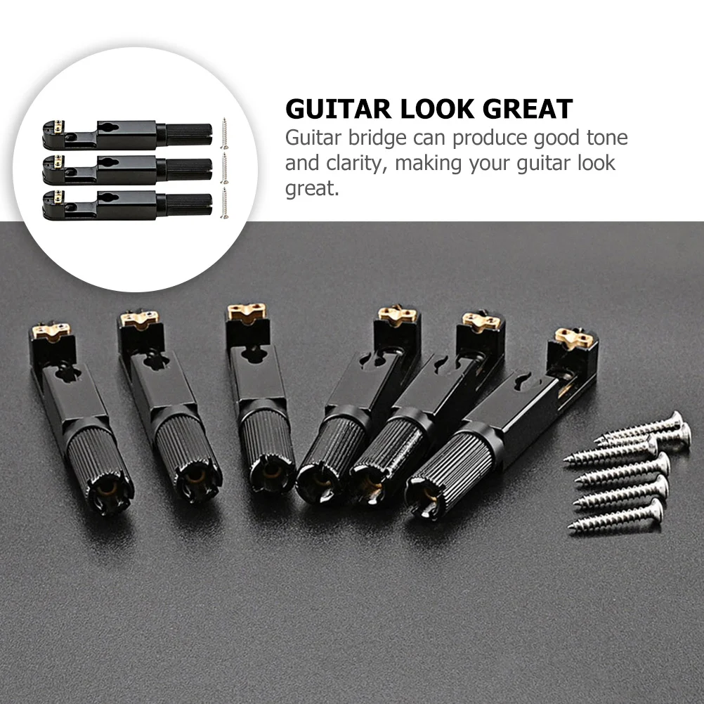 

1Set Guitar Saddle Bridge Single Headless Design Premium Metal Construction Clear Tone Ideal Replacement for Broken Guitar Parts