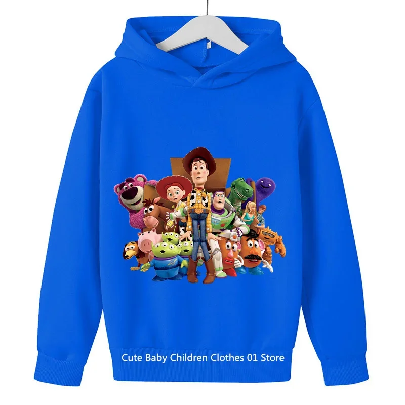 2024 Kids Clothes Toy Story Hoodie Spring Autumn Childrens Clothing Boys Girls Sweatshirts Suit