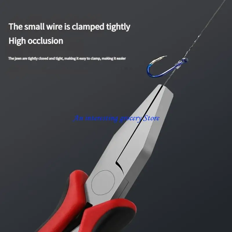 

652D Fishing Hook Pliers Multifunctional Hook Remover Line Cutter Ergonomic Handle