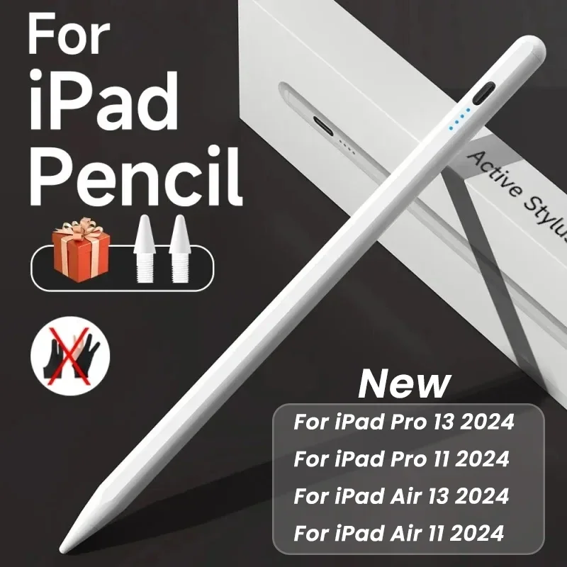 IPad için kalem Palm ret Tilt Apple kalem güç ekran Stylus kalem için iPad hava/Pro 13 11 2024 Pro13 Pro11 Tablet kalem