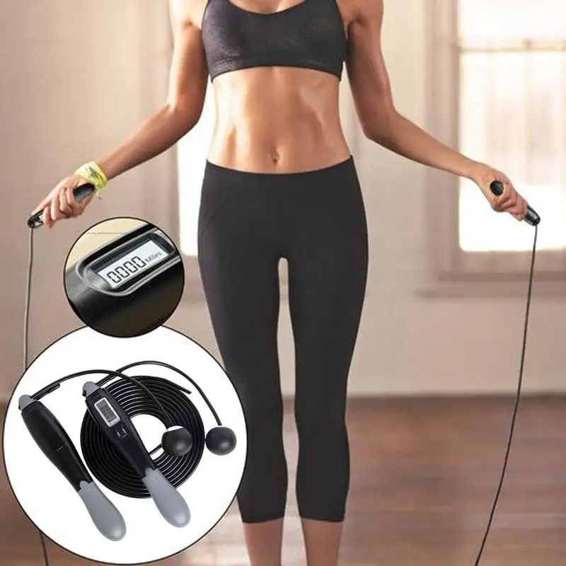 Workout Springtouwen Springtouwen Trainingsapparatuur met LCD-scherm Verstelbare Home Gym Accessoires Digitaal sprengsnoer voor thuis G