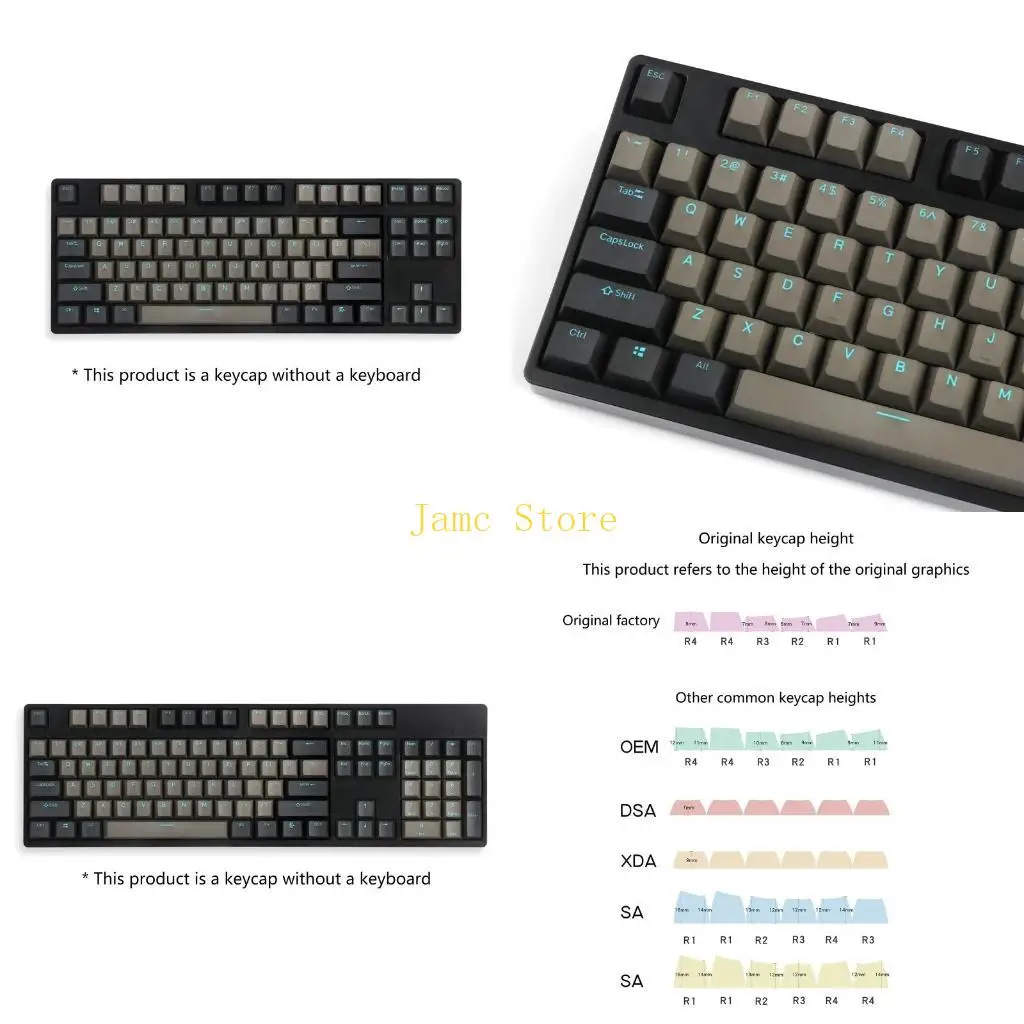 LX0B 104 108 Dolch for Sky Keycaps PBT Cherry Keycap For MX Switch Mechanical Keyb