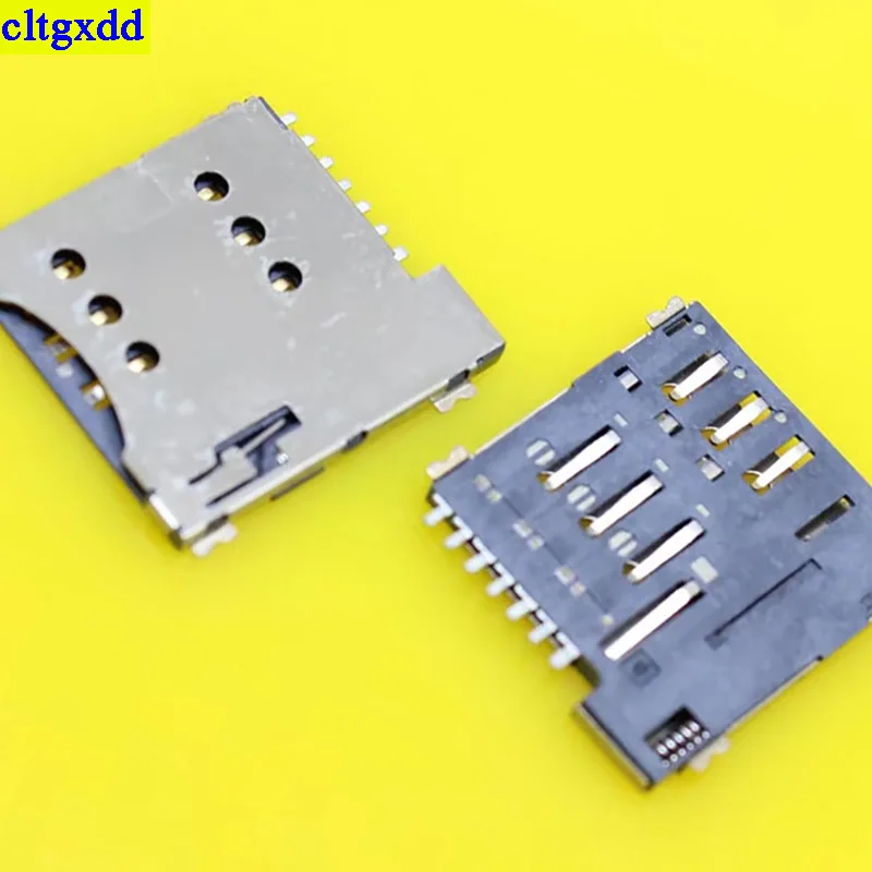 Picture 6: Cltgxdd 1 Piece KA-285 Real High Quality 7Pin Push Micro SIM Card Socket Holder Slot Replacement Connector