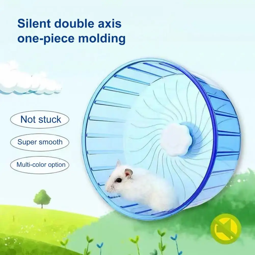 Galvanized Steel Hamster Wheel Silent Hamster Wheels for Gerbil Dwarf Syrian Hamster Double Bearing Axis Edge Quiet Spinner