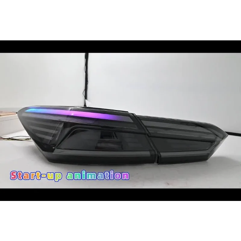 RGB Multicolor LED Tail Lights For Toyota Camry 8th Gen 2018-2024 Rear Lamps Pair with App Control Dynamic Light Show