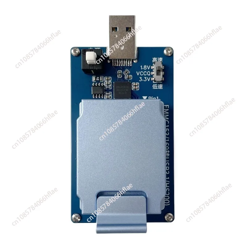 USB3.0 EMMC Test Socket Adapter GL3224E, HS200 Mode, EMMC153 EMMC169 Programming Burn-in Test Socket