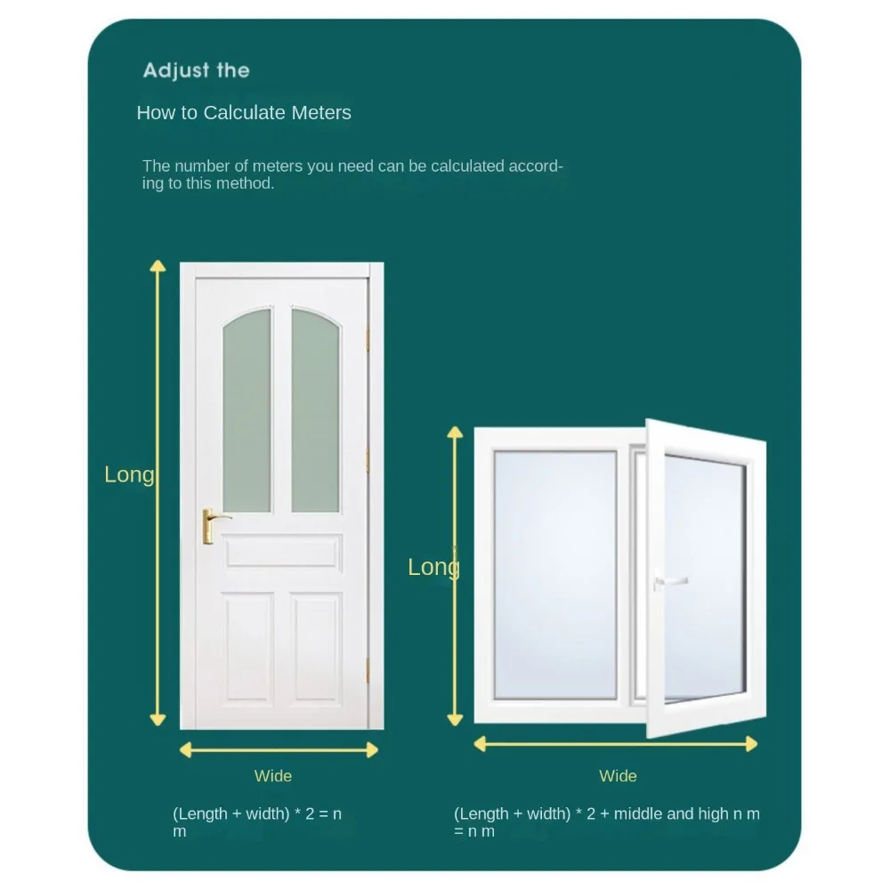 6Meters D/E/I Type Door Window Sealing Strip Silicone Rubber Weather Strip Self-adhesive Tape Anti-collision Insulation Seal
