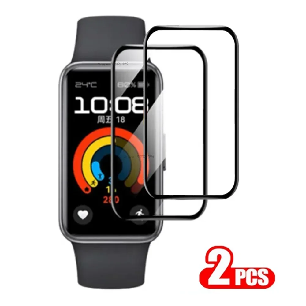 2 uds película protectora curvada para Huawei Band 9 8 7 6 Protector de pantalla antiarañazos para Honor Band 9 7 6 película protectora sin vidrio