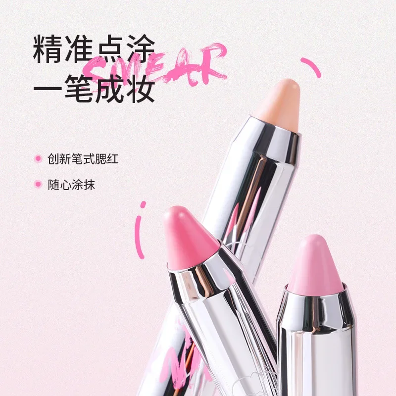 

NEIYOU Blush Cream Natural Finishing Blush Pencil Peach Pink Cheek Tint Long-Lasting Brighten Rare Beauty Cosmetic Pretty Makeup