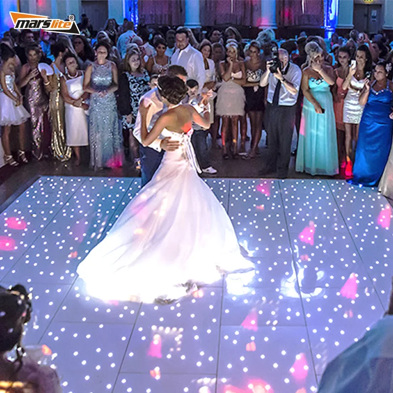 Wholesale Starlit Dance Floor Portable  Pista De Baile Led White Starlit  Dance Floor Wedding For Party Event