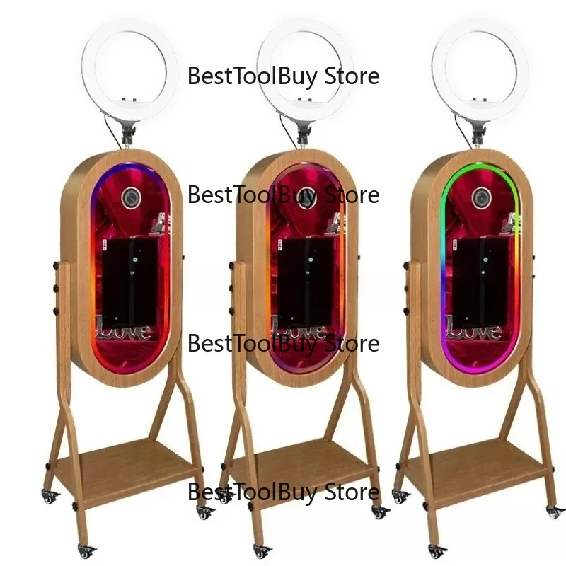 Wood grain years photo booth wedding photo booth, home decoration mirror