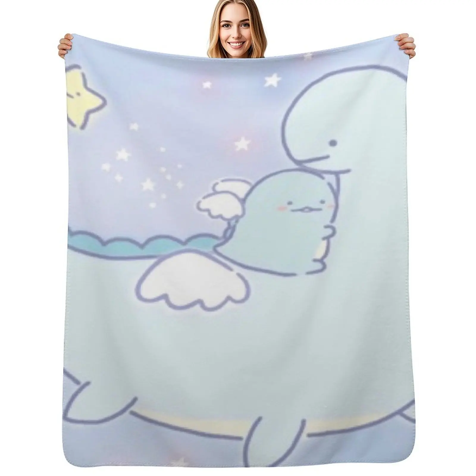 

Sumikko Gurashi Tokage and momy Throw Blanket Soft Comfort Blanket for Reading Watching TV