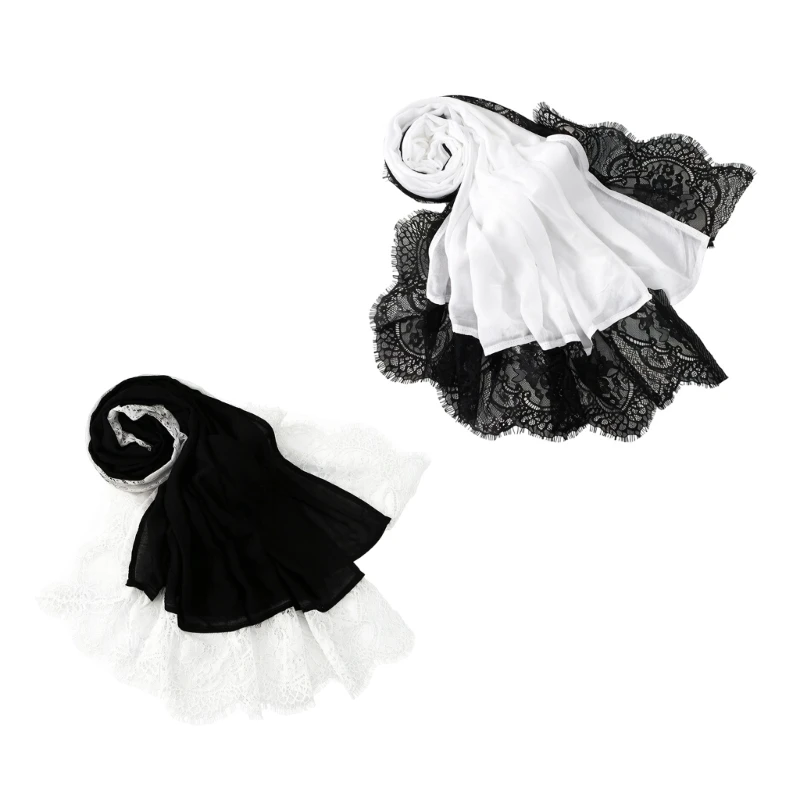 

X5XA Stylish Polyester Malaysia Scarf Headwrap Scarf Feature Ethnic Pattern And Lightweight Fabric For Daily Wear