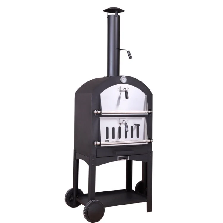 Factory direct Wood Fired Double Door Outdoor Pizza Oven for sale,Wood Pellet Pizza Oven