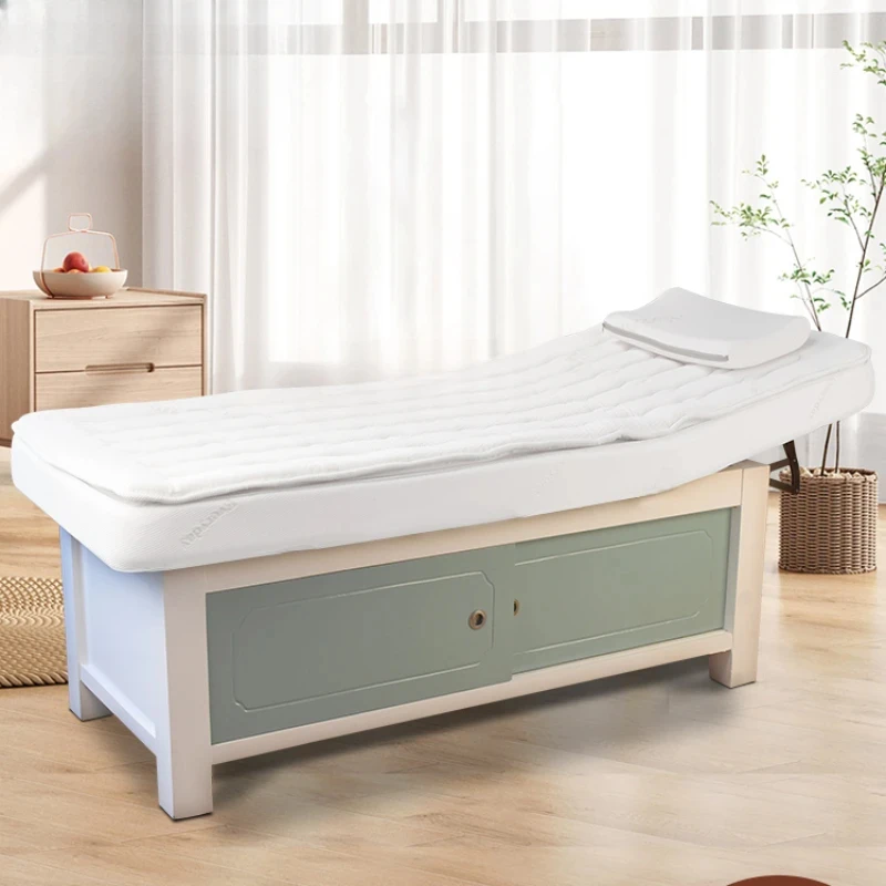 

Solid Wood Beauty Massage Bed Massage Beauty Physiotherapy Bed Household Folding Latex Bed