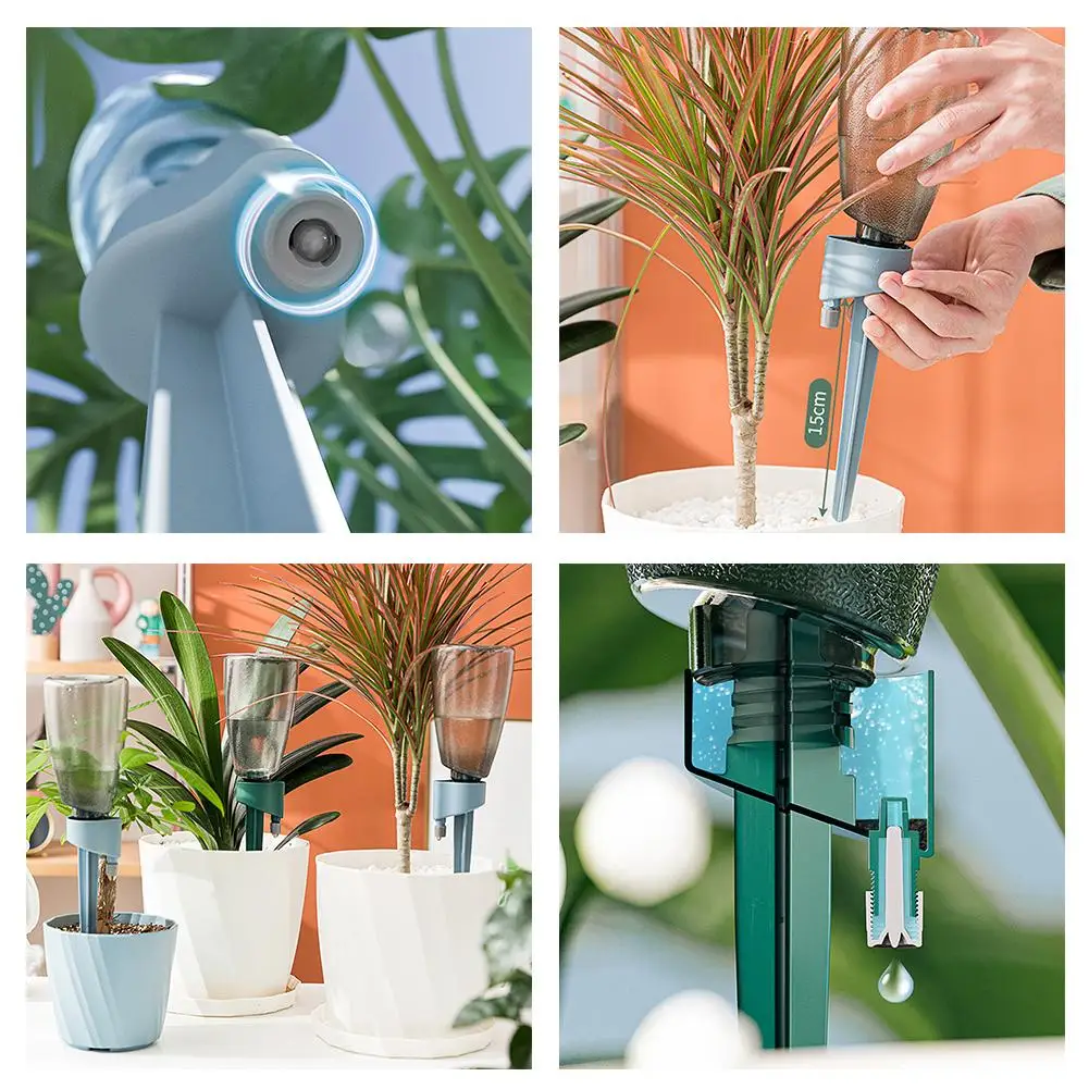 

Timing Automatic Lazy Waterer Household Drip Irrigation Adjustable Watering Spikes Self Home Dripper Garden Plants Flower P D7G0