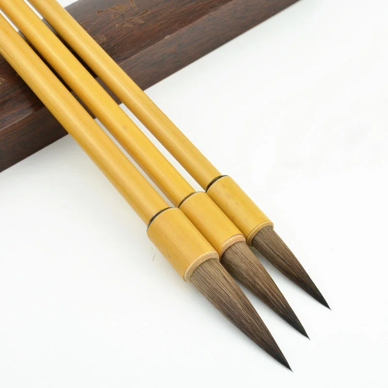 

Rat Whiske Hair Calligraphy Brush Pen China Chinese Regular Running Script Writing Brush for Beginner Set Traditional Chinese