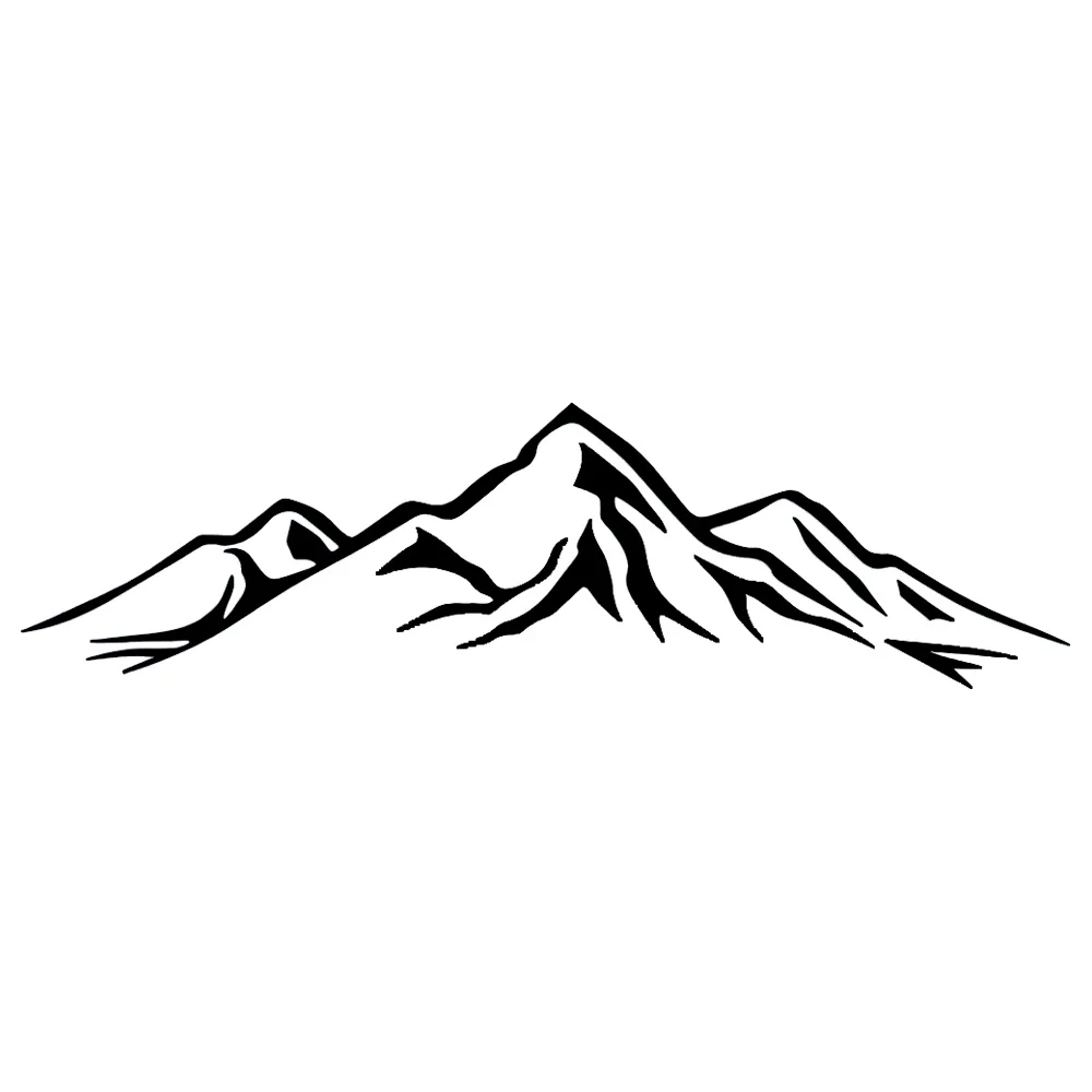 Hаклейка на авто Горы Self-Adhesive Vinyl Decal, Used for Car Windows, Bumper, Laptops, Waterproof Exterior Car Accessories