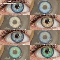EYESHARE Color Contact Lenses for Eyes 2pcs Colorcon Green Lenses Cosmetics Blue Contact Lenses Yearly Cosmetic Gray Eye Lens