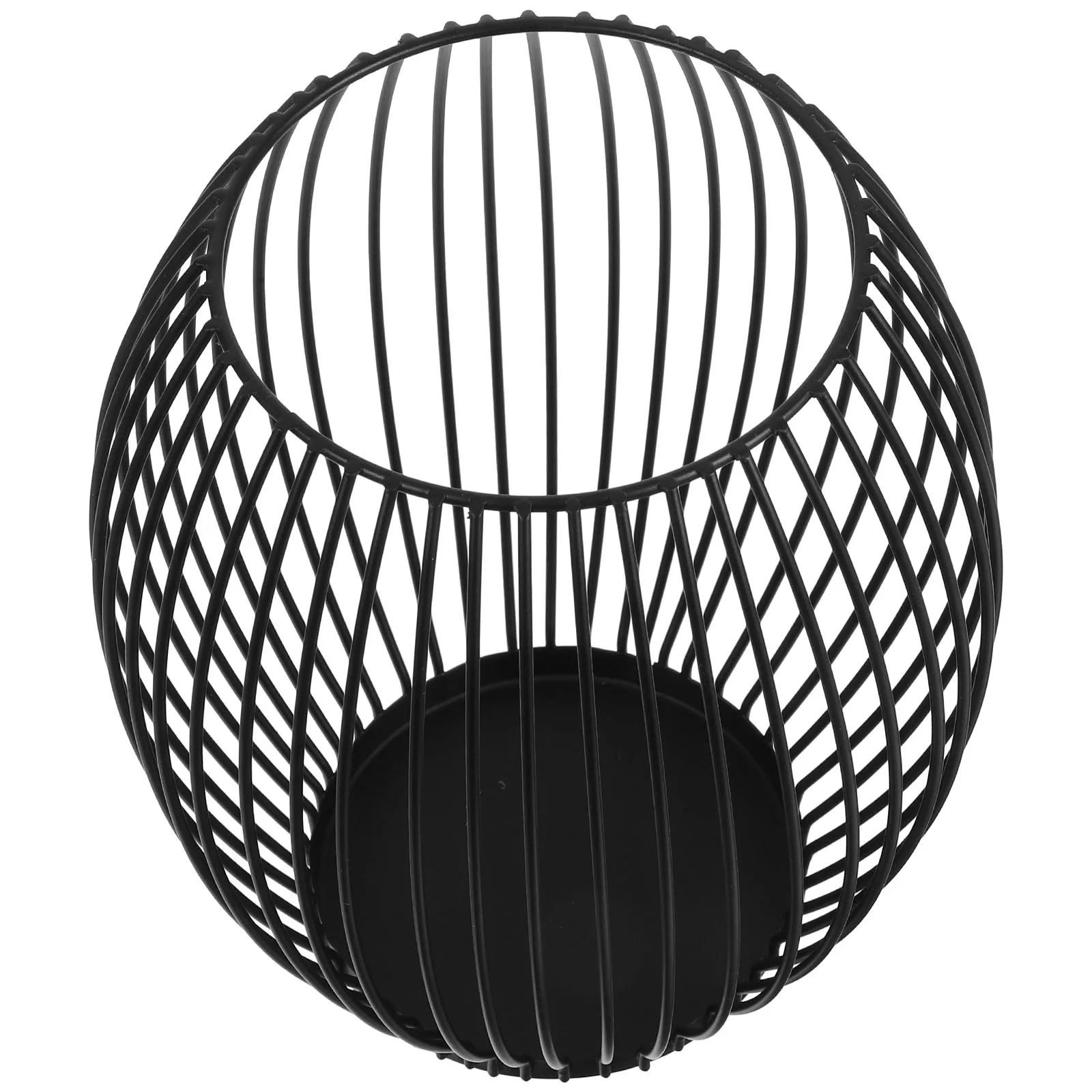 

1pc Wire Fruit Basket For Home Hotel Decor, Large Capacity Metal Storage Basket, Iron Wire Bowl Table Organizer, Coffee Pod