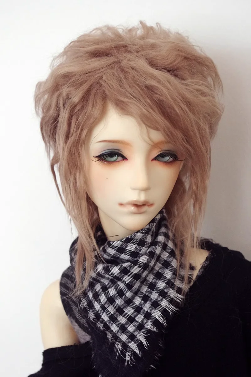 New 1/12 1/8 1/6 1/4 1/3 12cm 14cm BJD Plush fabric wig Milk Coffee For PukiFee lati Doll Antiskid DD MSD MDD DY BJD Doll Wig