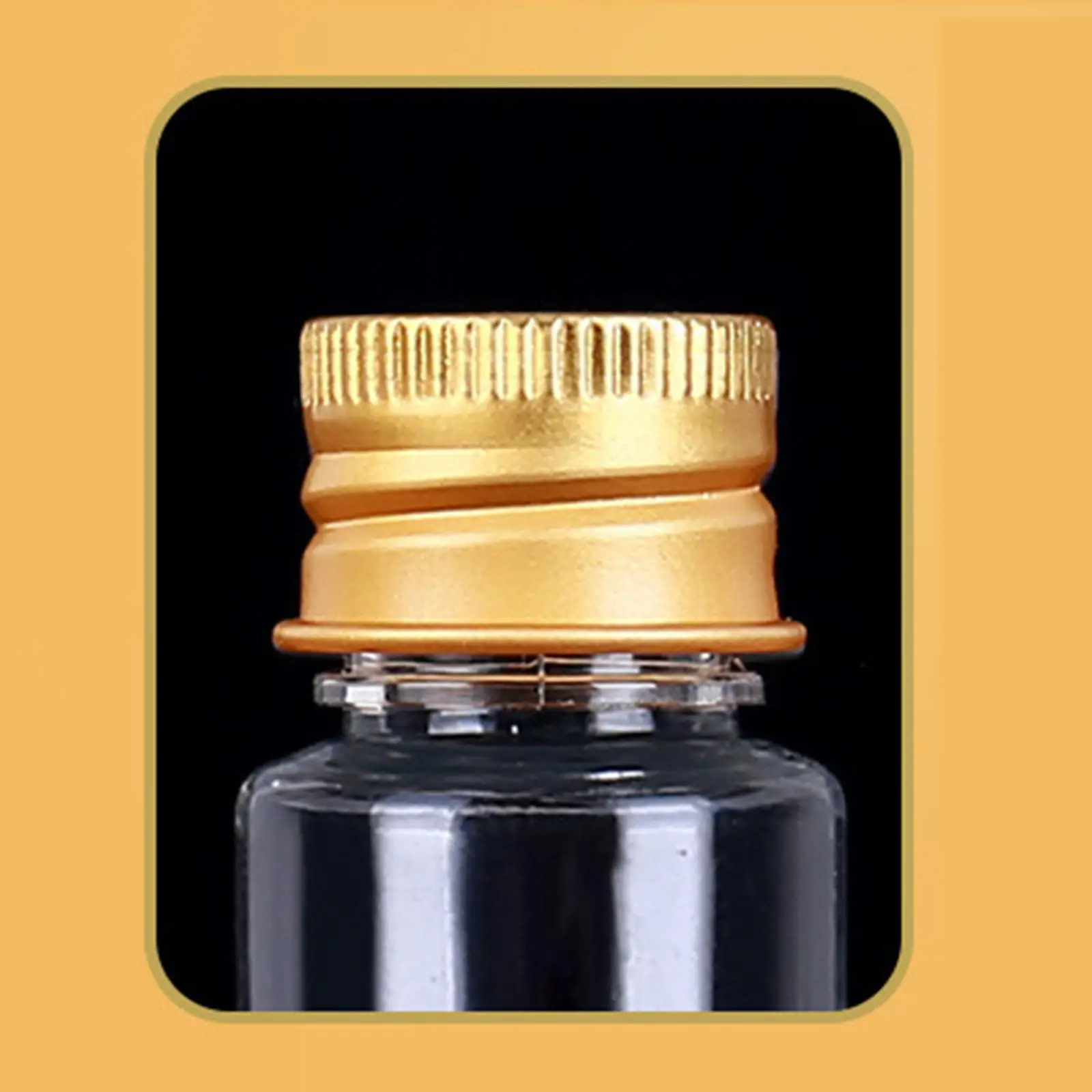 10 Pieces Clear Sample Vials Portable Reusable Transparent Vial Container