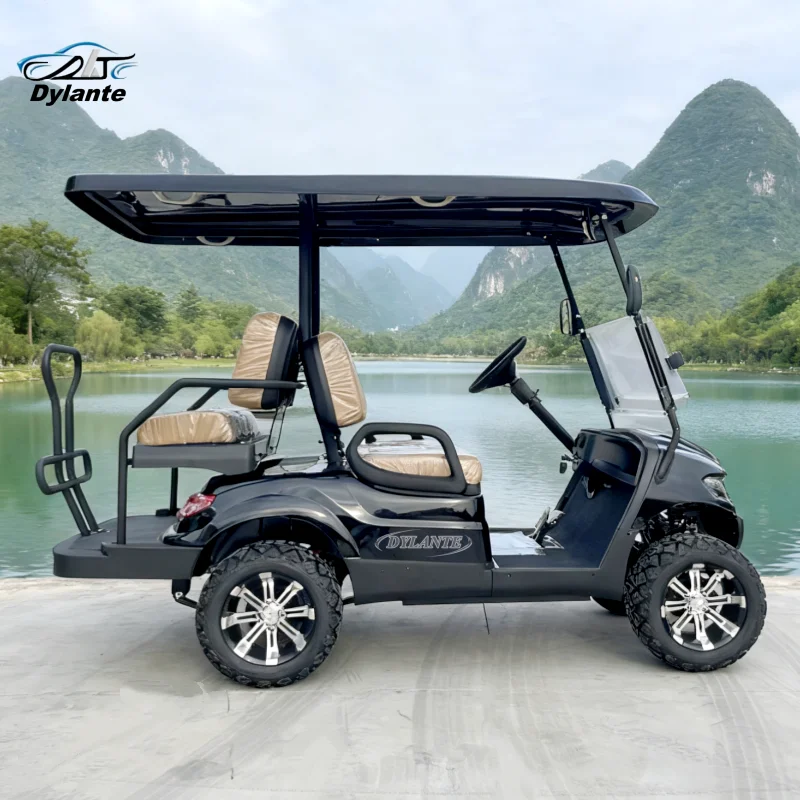 

Трансформируемое 4-местное складное заднее сиденье 5000 Вт, электрический экскурсионный автобус, автомобиль для гольф-клуба, 2024 новые модели в продаже