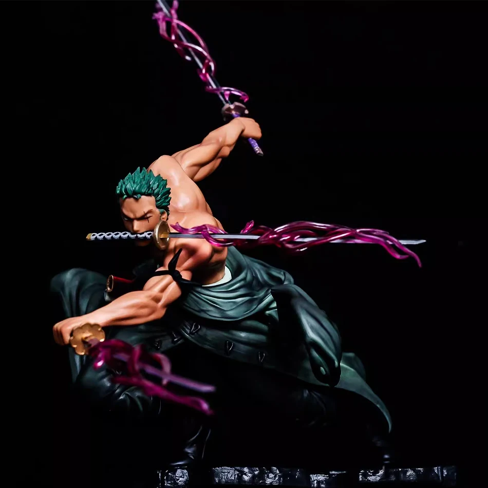 One Piece 10CM Figur Spielzeug Anime GK Roronoa Zoro Drei-klinge Sa-maximum PVC Action Sammlung Figur Modelle puppen Geschenke Kinder – Detail 5
