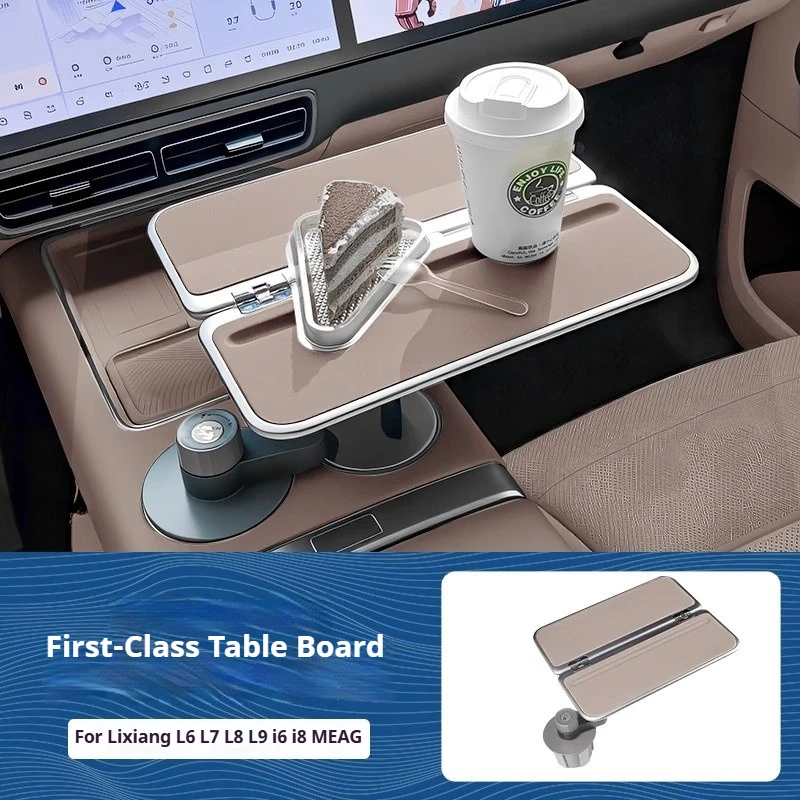 

Многофункциональный автомобильный столик-подставка для Li Lixiang L6, L7, L8, L9, MEGA, I6, I8: круглый, для чая, для использования в автомобиле