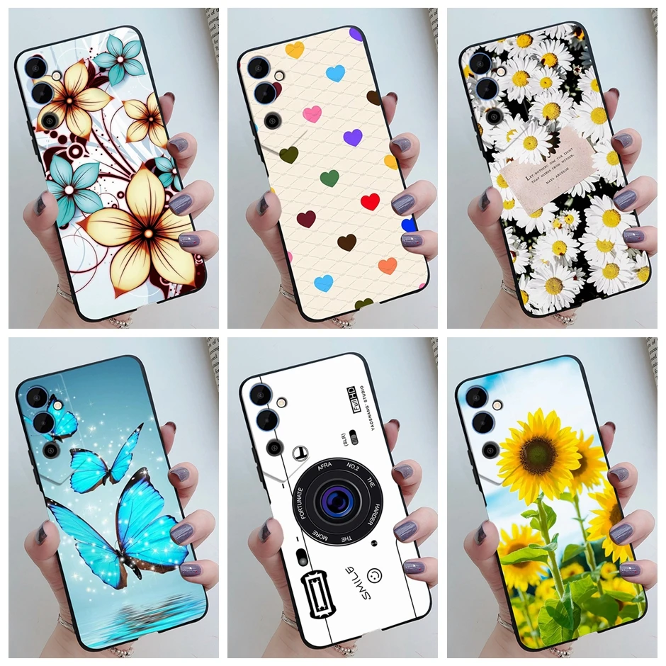 Funda for Tecno Pova Neo 2 Case LG6n Flower Silicone TPU Soft Phone Back Cover for Tecno Pova Neo2 PovaNeo2 Cases Coque Casing