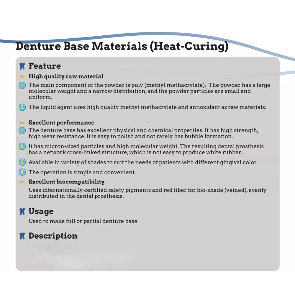 Heat Cured Denture Base Materials SND 100ml Dental Monomer Acrylic Liquid Make Full Partial Denture Repair Laboratory Technician