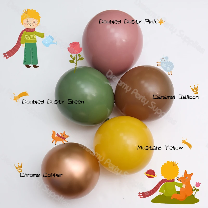 5/10/12/18in Doubled Stuffed Matte Balloons DIY Balloons Garland Arch Kit Baby Shower Birthday Party Wedding Gender Reveal Decor