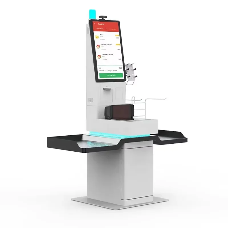 23.8 Inch Touch Screen Supermarket Shopping Mall Automatic Payment Terminal Self-service Checkout Kiosk